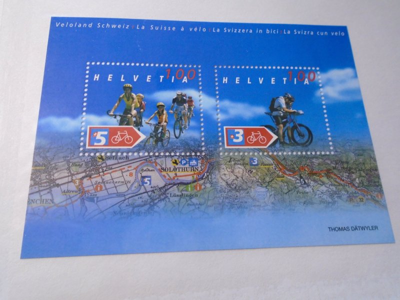 Switzerland  #  1179  MNH  Bicycles