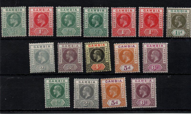 Gambia KGV mint collection WS42804