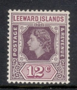 Leeward is 1954 QEII Portrait 12c MLH