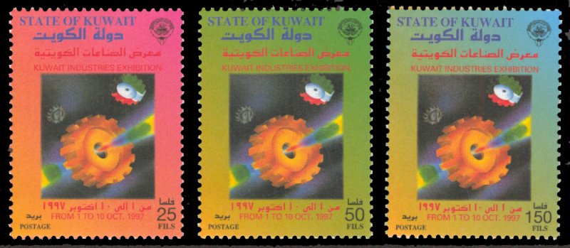 Kuwait 1997 Scott #1372-1374 Mint Never Hinged