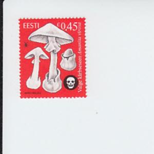 2012 Estonia Mushroom Destroying Angel (Scott 710) MNH