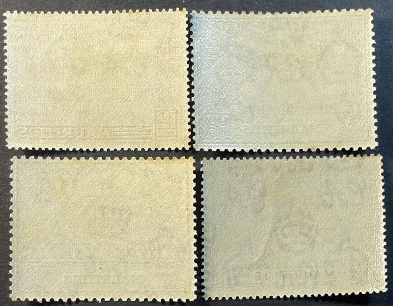 MAURITIUS # 231-234-MINT/HINGED---COMPLETE SET---1949