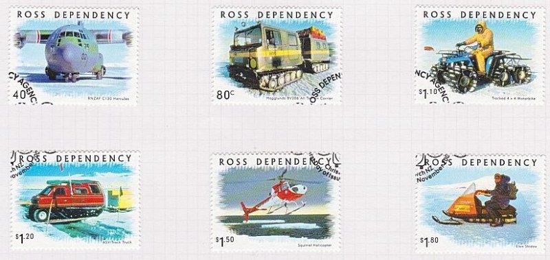 NEW ZEALAND ROSS DEPENDENCY 2000 Transport set fine used....................z969