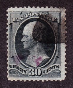 US 165 30c Hamilton Used F-VF SCV $140