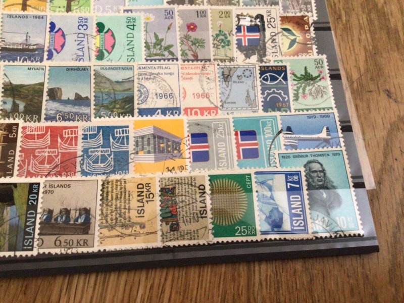 Iceland Island used  mixed stamps A12284