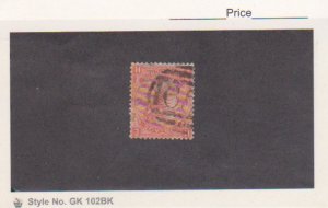 Great Britain Stamp Scott # 43 Used Abroad In St Thomas BWI C51 Plate 9