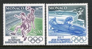 Monaco # 1802-3,  Mint Never Hinge.