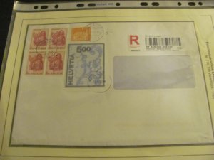 SWITZERLAND 1961 REGISTERED COVER XF  (188)