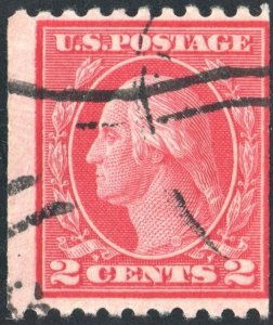 SC#487 2¢ Washington Coil Single (1916) Used