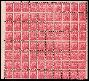 UNITED STATES SELECTION OF 215 ASSORTED 2 CENT REDS IN LARGE BLOCKS MINT NH