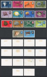 Barbados SG322/35 QEII 1965 Marine Life Set of 14 Used