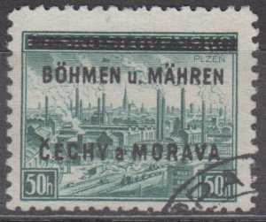 Bohemia & Moravia Scott #7 1939 Used