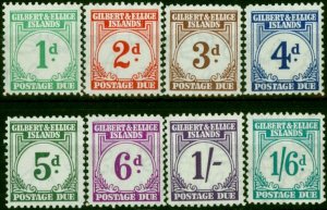 Gilbert & Ellice Islands 1940 Postage Due Set of 8 SGD1-D8 Fine & Fresh LMM