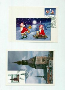 LATVIA Cards Maxi Booklet Sheets Birds Mixture(AED 45)