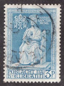 1950 Ireland Sc #143 - 3p Statue of St. Peter (Holy Year) Used stamp Cv$12.50