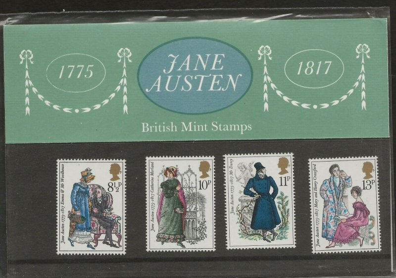 1975 JANE AUSTEN 1775-1817  PRESENTATION PACK 75