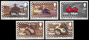 Isle of Man 788-792, MNH, Motorcycle Race