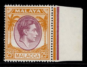 MALAYSIA - Malacca GVI SG12, 25c purple & orange, NH MINT.