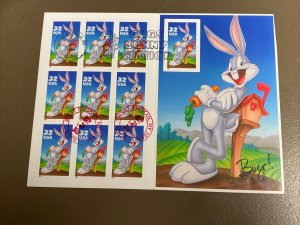 3137 Bugs Bunny First Day Issued W. Bugs Bunny Station Stamps