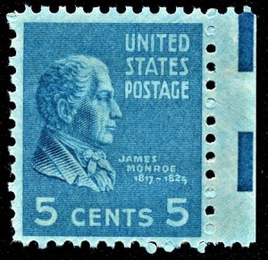 US 810 MNH VF 5 Cent James Monroe
