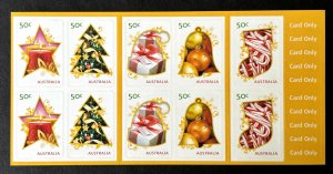 Australia:  2009 Christmas, (2nd issue) $5 booklet. as issued