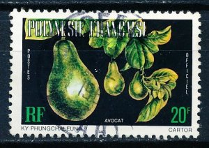 French Polynesia #O10 Single Used