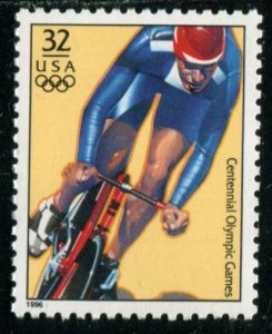 3068e US 32c Atlanta Summer Olympics - Men's Cycling, MNH