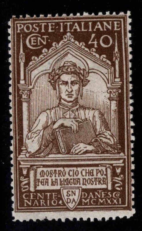 ITALY Scott 135 MH* 1921 Dante stamp