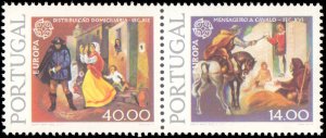 Portugal #1423-1424, Complete Set(2), Pair, 1979, Europa, Never Hinged