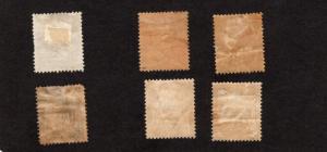 FRANCE OFFICES IN EGYPT 6 DIFFERENT STAMPS 4 MINT & 2 USED