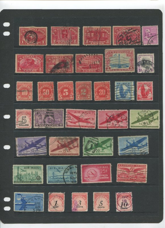 STAMP STATION PERTH USA Early Selection of 35 Stamps Unchecked Mint /Used-Lot 31