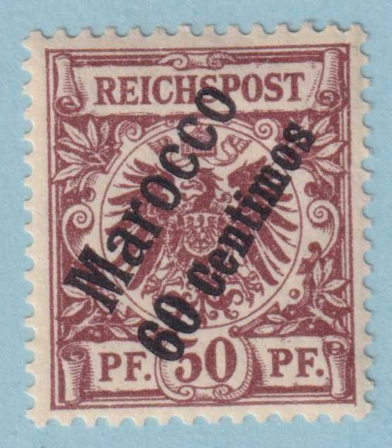 GERMANY OFFICES ABROAD - MOROCCO 6  MINT HINGED OG * NO FAULTS EXTRA FINE - HKB