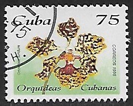 Cuba # 3686 - Orchid Oncidium Luridum - unused CTO.....{Z18}