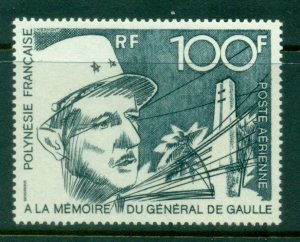 French Polynesia 1972 Charles de Gaulle & memorial MUH