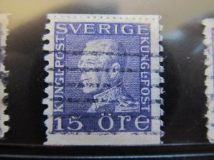 Sweden Sweden Sverige Sweden 1922 Unwmk 15o Perf 10 Fine Green Used A13P1F83-