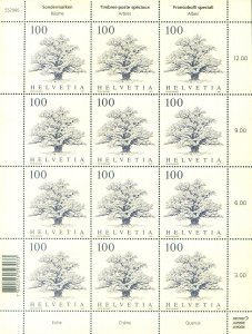 Fauna. Trees 2021. 4 mini sheets.