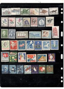 DENMARK COLLECTION ON STOCK SHEET, MINT/USED