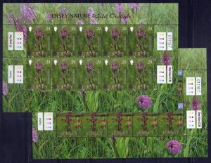Jersey 1078-1083 MNH Wild Orchids Flowers Plants Nature ZAYIX 0324L0095