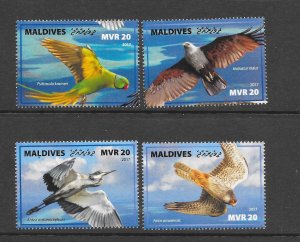 BIRDS -MALDIVES #3996a-d-MNH