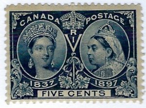 Canada SC#54 Mint F-VF sm paper spot SCV$42.50...!!