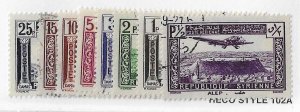 Syria Sc #C80-C87  set of 8 airmails used VF