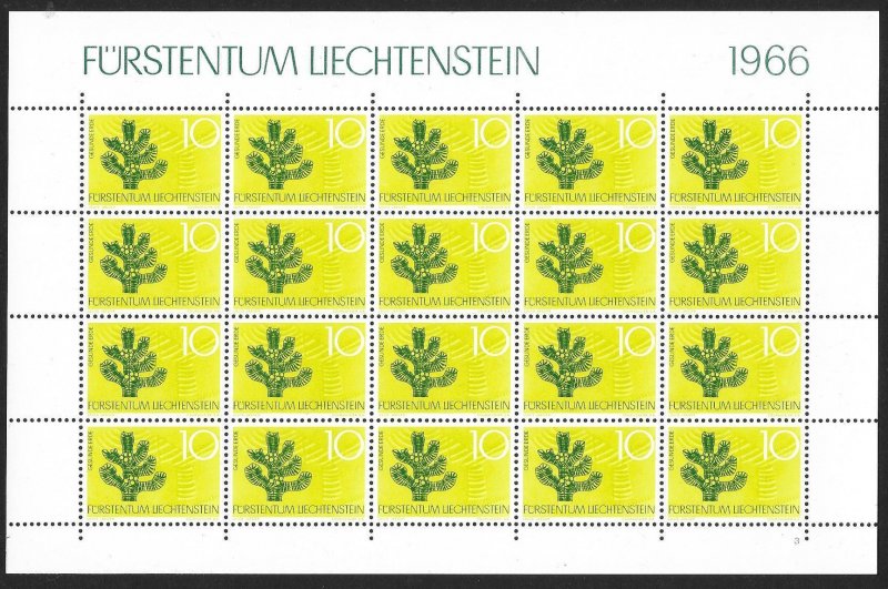 LIECHTENSTEIN (80) All different Sheets of stamps ALL Mint Never Hinged