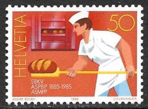 SWITZERLAND 1985 50c Master Bakers and Confectioners Issue Sc 757 MNH