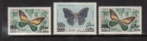 Lebanon #C654 - #C656 VF/NH Scarce Set