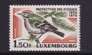 Luxembourg   #487  MNH  1970  birds . goldcrest