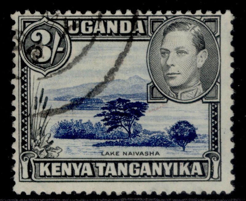 KENYA UGANDA TANGANYIKA GVI SG147ac, 3s deep violet-blue & black, FINE USED. 