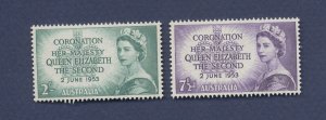 AUSTRALIA - Scott 260-261 - MNH - QEII Coronation - 1953