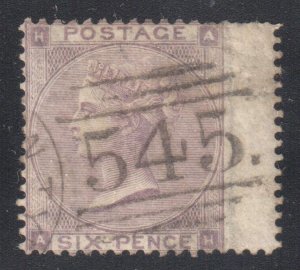 Great Brittain #39 Used  WMK 24   -- Choice stamp---  C$105,00 - Nice  cancel  #