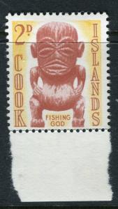 COOK ISLANDS; 1963 early QEII Pictorial issue fine Mint hinged 2d. value