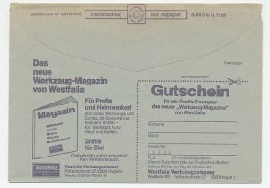 Postal cheque cover Germany Tool Magazine - Handyman